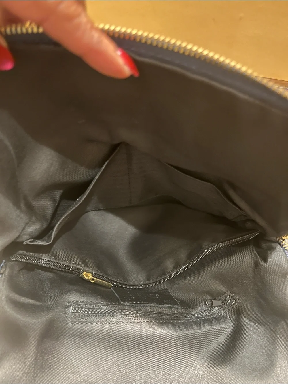 Navy blue Leather Backpack - Classic Minimalist Carry